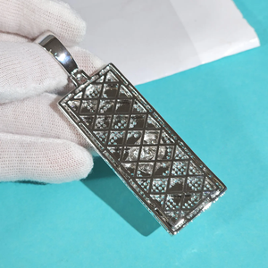 Estilo clásico VVS Moissanite Diamond Iced Out 925 Sterling Silver USA Doller Mejor diseño Hip Hop Colgante a precio al por mayor - Product Image 6