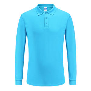 High Quality CVC 12 Colors Custom Printing Embroidery OEM logo <b>Long</b> <b>Sleeve</b> Plain Men Men's <b>Golf</b> Polo T-shirt for men - Product Image 6