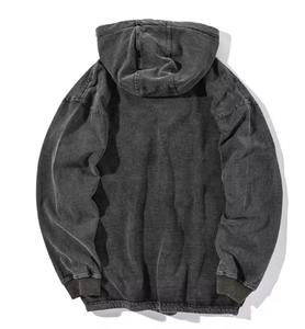 Sudaderas con capucha de logotipo personalizado con bordado de chenilla de lana Polar de 480gsm de alta calidad, sudaderas sin cuerdas de invierno, sudaderas bordadas personalizadas para hombres - Product Image 6