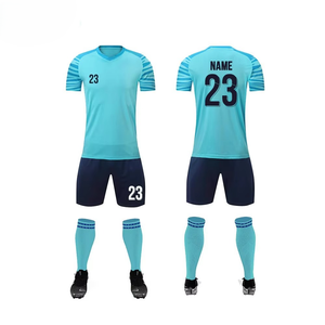 Pro Club Wear Ensembles Polyester Unisexe Couleurs Solides Maillot De Football À Manches Courtes Production Rapide Maillot De Football Fabricant - Product Image 3