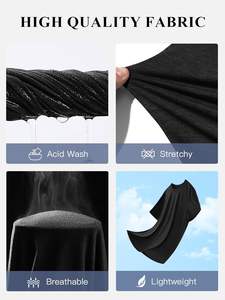 Lujo 320GSM Camiseta de algodón de gran tamaño Heavy Drop Shoulder Streetwear Camiseta en blanco Logotipo personalizado Unisex al por mayor - Product Image 3