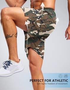 Summer Wholesale Custom <b>Men's</b> Gym <b>Shorts</b> <b>camo</b> Elastic Waist under armours Running <b>Shorts</b> with Hot Print all Sizes custom - Product Image 6