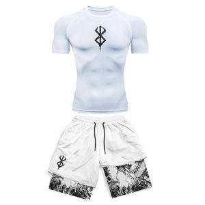 2026 Custom Men's MMA Shorts <b>Set</b> Spandex/Polyester Rashguard <b>Box</b> Fighting Jiu Jitsu Grappling Wear Front Logo Kids Martial Art - Product Image 4