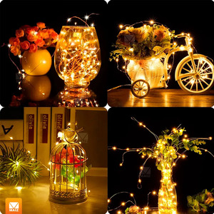 Decorative <b>LED</b> <b>Wire</b> String <b>Lights</b> for Bedroom, Christmas Decorations, 2m - Assorted Colors - Product Image 3