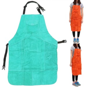 ผ้ากันเปื้อนงานเชื่อมหนังสำหรับผู้ชาย, ป้องกันความร้อนป้องกันไฟจากหนัง - Product Image 5