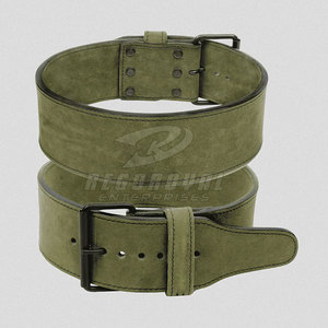 Cinturón de una sola punta Construcción de cuero Cinturón de una sola punta Diseño ajustable hecho para entrenamiento de gimnasia - Product Image 1