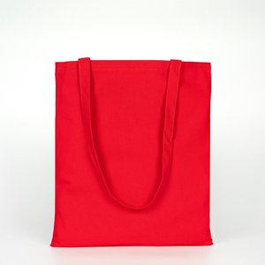 Bolsa de Mano Roja Personalizada de Lona de Algodón Premium de 300 GSM, 14x16 Pulgadas, con Impresión de Logotipo Personalizado, Bolsas Reciclables - Product Image 5