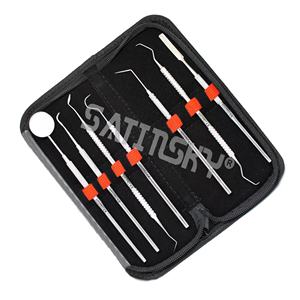 Herramientas Dentales, Palillo Dental para Limpieza de Dientes, Kit de Higiene de Acero Inoxidable con Raspador de Dientes, Removedor de Sarro y Placa de Alta Calidad - Product Image 5