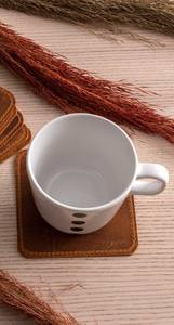 Custom Luxury Real Leather Cup Mat <b>Coasters</b> <b>for</b> Gifts Genuine Leather <b>Coasters</b> Set <b>for</b> <b>Drinks</b> |OEM ALWCOA02 - Product Image 2