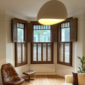 Ventes chaudes Volets intérieurs pour fenêtres Panneaux à persiennes de ventilation Contrô<span class=keywords><strong>le</strong></span> de la lumière du jour Volets décoratifs pour fenêtres - Product Image 6