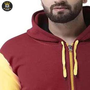 Sudadera con capucha y cremallera de lana de algodón 100% de calidad profesional para hombre, top de invierno bordado, transpirable, cómodo, pesado, superventas - Product Image 6