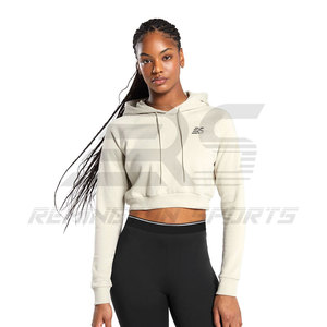 Best Design Hooded Sweatshirts Girls Crop <b>Top</b> Hoodies Hot Selling Cotton Crop <b>Top</b> Custom Hoodies - Product Image 3