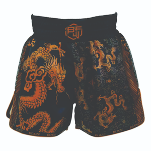 กางเกงมวยไทยคุณภาพสูง OEM พร้อมโลโก้สั่งทำ / กางเกงมวยไทยคิกบ็อกซิ่งแบบยืดได้ สไตล์ปรับแต่งได้ สำหรับทุกเพศ - Product Image 5