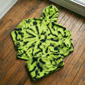 Ensemble de survêtement à capuche deux pièces pour homme, coupe ample, 100% coton, écologique, imprimé numérique délavé à l'acide, style vintage tendance 2026, Hip Hop - Product Image 6