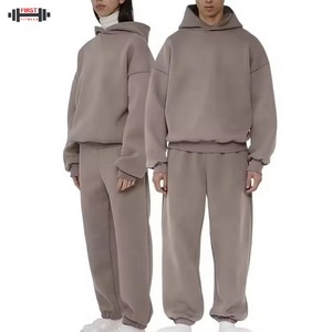 2025 hommes hiver grande taille Sport survêtements avec Logo personnalisé 100% coton coupe-vent séchage rapide Jogging ensemble de vêtements de sport - Product Image 2