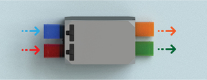 Unité de ventilation à récupération de chaleur contre-courant BSK NOTUS HV Slim 375 M/h, configuration de flux d'air à 8 voies, design moderne, bureau, garantie AC de 2 ans - Product Image 2