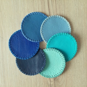 Wholesale Custom Print Logo Sublimation Blanks-Coasters Round-<b>Square</b> Colorful-Leather Sublimation-Coaster - Product Image 5