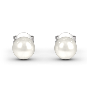 Jeulia Cultured Pearl Sterling <b>Silver</b> <b>Stud</b> Earrings - Product Image 1