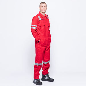 Uniforme de Seguridad para Construcción para Hombre, Reflectante de Alta Visibilidad, Certificado CE, Antibacteriano, Transpirable, de Algodón y Nailon - Product Image 1