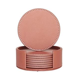 Juego de Posavasos de Cuero Hechos a Mano, Diseño Único Octagonal y Cuadrado, en Oferta, Elegantes Protectores de Mesa de Primera Calidad - Product Image 3