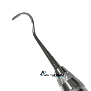 Sonde dentaire manuelle à pointe incurvée, double extrémité, en acier inoxydable, pour diagnostic parodontal, avec poignée ergonomique, pour examen buccal - Product Image 6