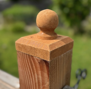 Solid <b>Wood</b> Decorative Fence <b>Finials</b> (Handcrafted) - Product Image 4