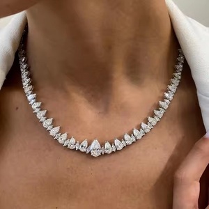 Laboratorio de moda personalizado lujo oro amarillo cadena de eslabones cubanos oro rosa Moissanite diamante Hip-Hop joyería mejor regalo para hombres - Product Image 1