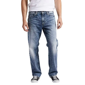 Pantalones pitillo ajustados transpirables de alta calidad con revestimiento personalizado de talla grande, pantalones vaqueros para hombre, servicio OEM - Product Image 3