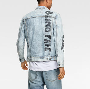 Chaquetas Vaqueras para Hombre 2022, Personalizadas, Extra Grandes, Desgastadas, con Cuello Alto, Ecológicas, para Venta al por Mayor - Product Image 2