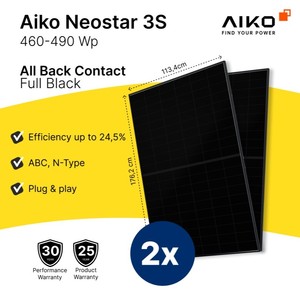 Panel Solar Aiko NEOSTAR 3S+54 de Alta Velocidad, Inteligente y de Máxima Eficiencia - Product Image 4