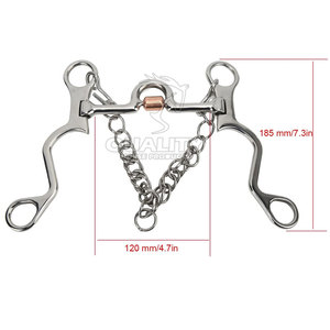 Broca de caballo de acero inoxidable Premium de Venta caliente para todas las razas Ultimate Control y Comfort Horse Bit - Product Image 4