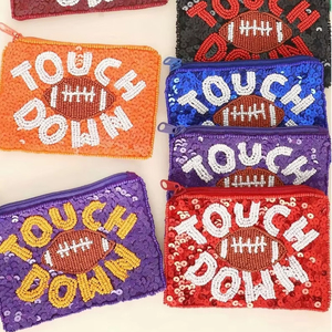 Monedero de Cuentas con Diseño de Tigre de LSU, Hecho a Mano, Estilo Vintage, para Mujer, Accesorio de Moda, Estilo Femenino - Product Image 1