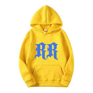 Vêtements personnalisés de créateur pour hommes sweats à capuche à imprimé soufflé sans ficelle avec broderie en chenille sweat à capuche en coton éponge pour hommes - Product Image 1