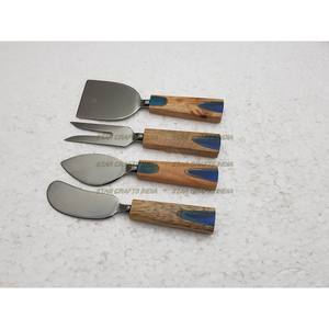 Juego de cubiertos de acero inoxidable, cubiertos lujosos con mango de resina, cucharas, tenedores, cuchillos, cucharas y tenedor - Product Image 6