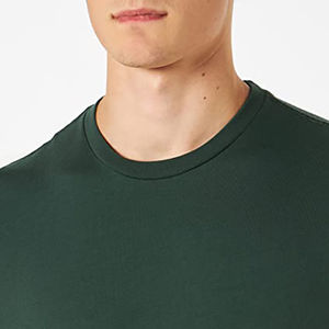 Camiseta transpirable de manga corta de poliéster/algodón para hombre, camiseta elástica cómoda de diseño a la moda, logotipo de Color personalizado de talla grande - Product Image 2