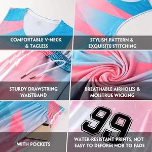 Vente en gros : Tenue de basketball sans manches pour hommes et femmes, haute qualité, très demandée, été, prix bas, kit de basketball tendance - Product Image 3