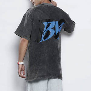 Camisetas de Estilo Urbano para Exteriores, Lavado Ácido, Transpirables, Ligeras y Ecológicas para Hombre - Product Image 1