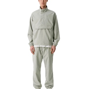 Haut Zip-Up Jogging Costume Ensemble Logo Brodé Coupe-Vent Nylon Survêtement Capuche Pantalon De Survêtement Cordon Coloré Gym Pantalon Motif - Product Image 2