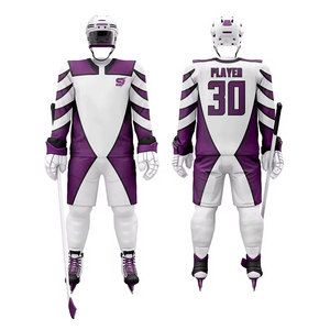 Uniforme de hockey sur glace durable pour équipe, avec tissu en maille respirant, polyester léger et écologique pour une performance optimale lors des matchs - Product Image 1