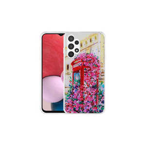 Coque de téléphone en silicone de luxe à motif marbre pailleté pour Samsung Galaxy A13 4G, avec protection d'appareil photo brillante électroplaquée - Product Image 1