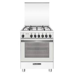 Cocina de Gas Glem SA664VWH Blanca de 4 Zonas con Horno de Gas Clase A 60x60x85cm Hornos Empotrados - Product Image 1