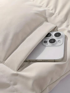 Chaqueta acolchada personalizada para hombre al por mayor, chaqueta bomber acolchada a la moda de nuevo diseño, capucha, piel burbuja impermeable blanca de talla grande - Product Image 6