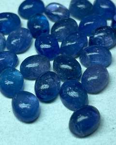 7x9มม. คุณภาพสูง Tanzanite Cabochon เหมาะสำหรับแหวนจี้และต่างหู December birthstone เครื่องประดับขัดสูง - Product Image 1