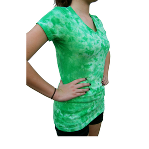 Camiseta de LICRA de algodón de talla grande para mujer, camiseta informal de manga corta de gran tamaño multicolor con logotipo para la temporada de verano - Product Image 3