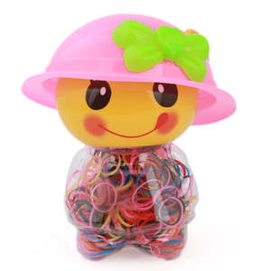 Tarro de Bandas Elásticas para Niños - Rosa - Product Image 3