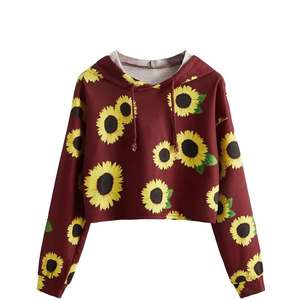 Color Matching Stitchingwoman Tops Fashionable Cropped <b>Short</b> <b>Hoodies</b> Women <b>Hoodies</b> - Product Image 3