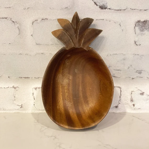 Wood Serving Bowl Luxury Home Hotel Restaurant Used <b>Pineapple</b> Shape Home Hotels and Restaurants Used - Product Image 2