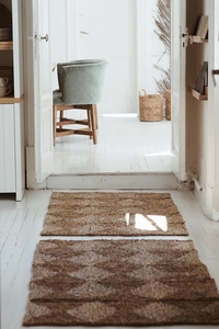 Tapis d'intérieur antidérapant tissé à la main de style bohème respectueux des animaux de compagnie pour la décoration intérieure du salon vietnamien - Product Image 4