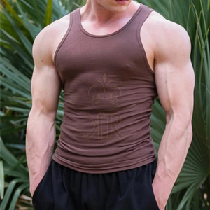 Débardeur décontracté de gymnastique pour hommes respirant noir gilet de fitness maillot de corps tricoté sans manches chemise dans les tailles M-3XL - Product Image 4