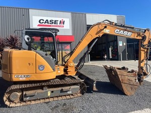 Mini-excavatrice Case CX37C, joystick auxiliaire bidirectionnel proportionnel, lame de bulldozer standard à 2 vitesses, chenilles en caoutchouc - Product Image 5
